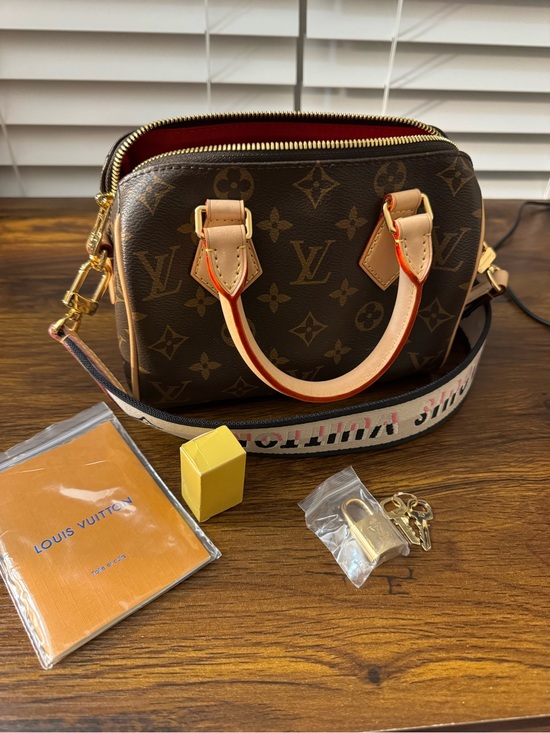 Louis Vuitton Handbags - NEW Louis Vuitton Speedy 20 Monogram Canvas Bandouliere Bag LV Nano Crossbody
